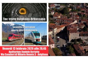 Una serata dedicata a informare i cittadini sul progetto di Rete ferroviaria italiana relativo alla nuova tratta Avigliana-Orbassano si svolgerà venerdì 13 febbraio 2026 alle 20,45 all’auditorium Bertotto (scuole medie) ad Avigliana