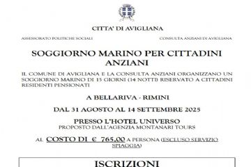 Soggiorno Marino per Cittadini Anziani