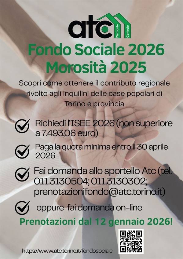 Fondo sociale 2026 morosità 2025